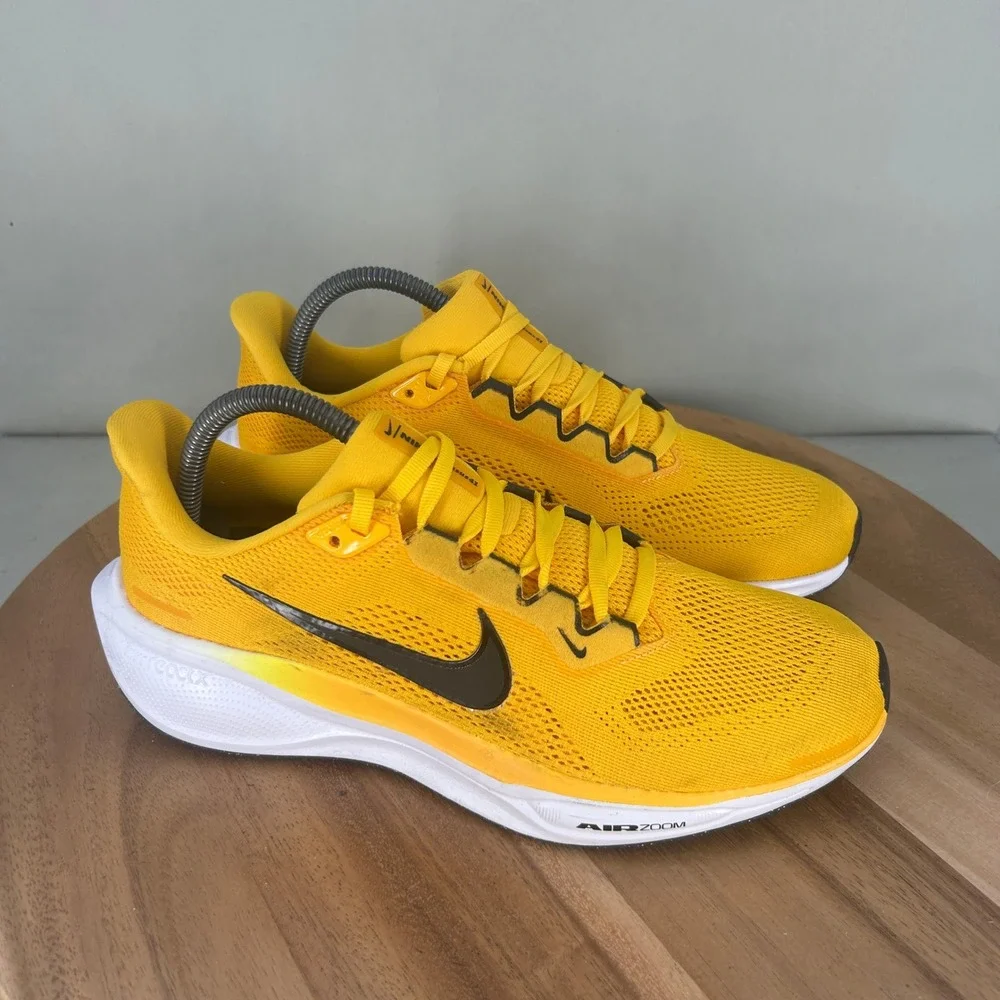 Nike Air Zoom Pegasus 41 Mens Running Shoes Yellow Black HF1536-700 Size 8